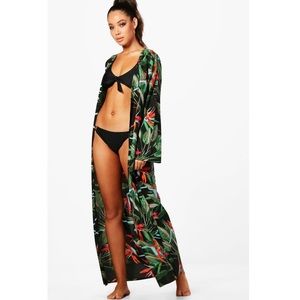 Tropical Maxi Beach Kimono